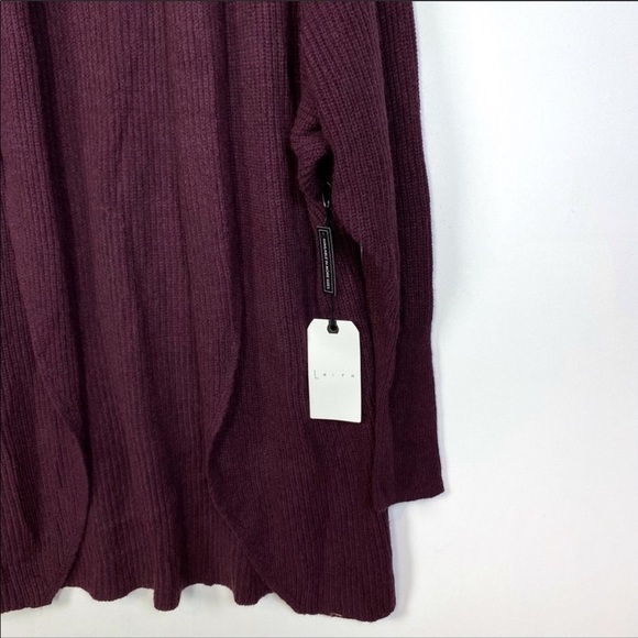 NWT Leith Dolman Sleeve Long Cardigan Burgundy XS - Picture 8 of 9